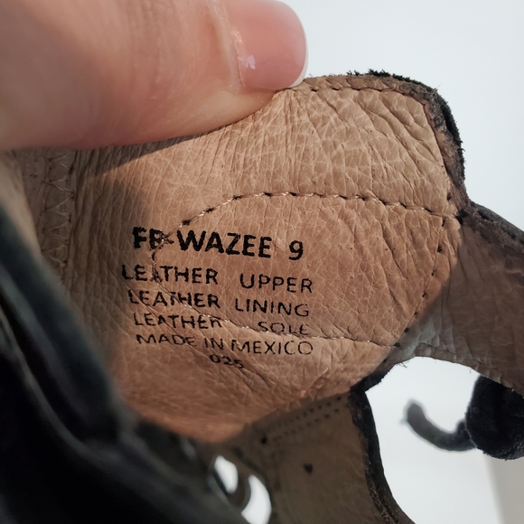 FreeBird by Steven Wazee Black Leather Womens Size 9 - Picture 9 of 9